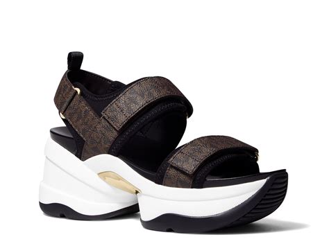 michael kors maverick sandal|Maverick Logo Print Sandal .